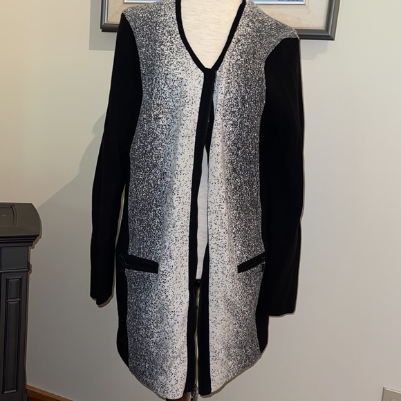 Excellent Patterned Grey White & Black Suit Jacket - Picture 1 of 10